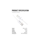 Inkax Type C Cable to Type C 1M 2.1A CK-61 White Technology