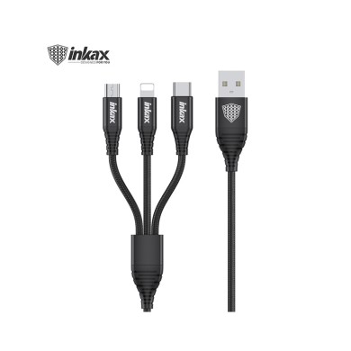 Ιnkax USB Charge Cable to Lightning / Type C / Micro Usb 1.2M 2.1Α CK-98 3in1