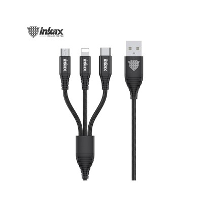 Ιnkax USB Charge Cable to Lightning / Type C / Micro Usb 1.2M 2.1Α CK-98 3in1 Τεχνολογία