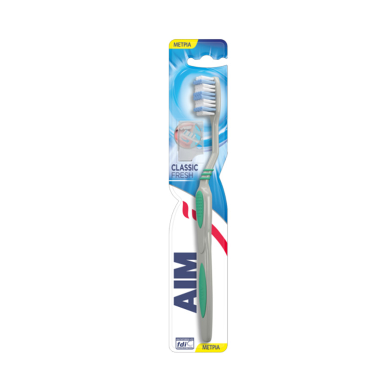 Aim Classic Fresh Medium Οδοντόβουρτσα Υγεία & Ομορφιά