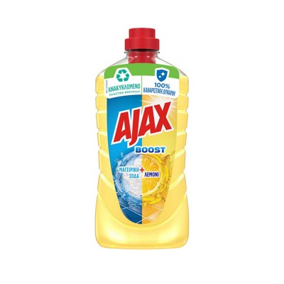 Ajax Boost Καθαριστικό Πατώματος με Λεμόνι & Μαγειρική Σόδα 1lt Είδη Καθαρισμού