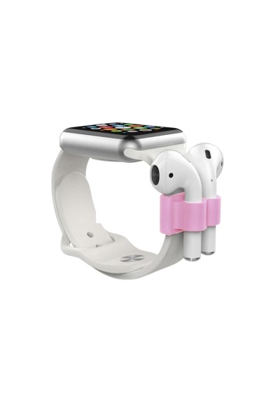 Apple Watch Band Holder Βάση σιλικόνης για AirPods 1τμχ Τεχνολογία