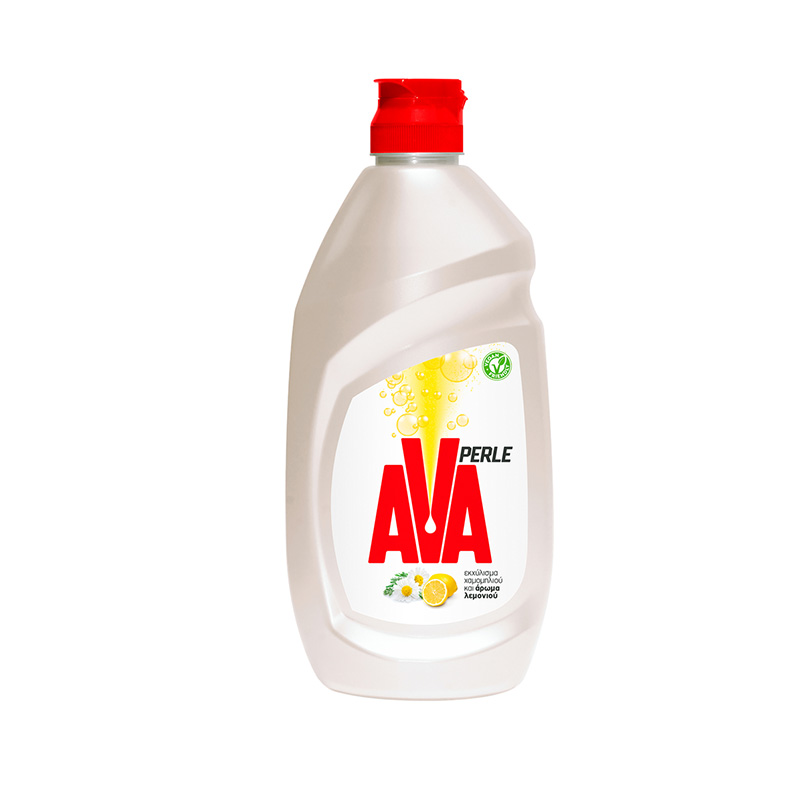 Ava Υγρό Πιάτων Perle με Εκχύλισμα Χαμομηλιού & Άρωμα Λεμόνι 430ml Είδη Καθαρισμού