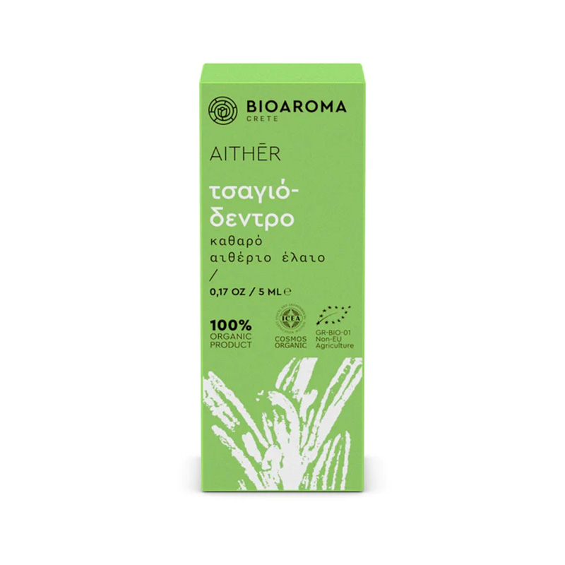 Bioaroma Aither Τσαγιόδεντρο Βιολογικό Αιθέριο Έλαιο 5ml Υγεία & Ομορφιά