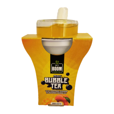 Boom Bubble Tea Peach & Bubbles Mango 250ml