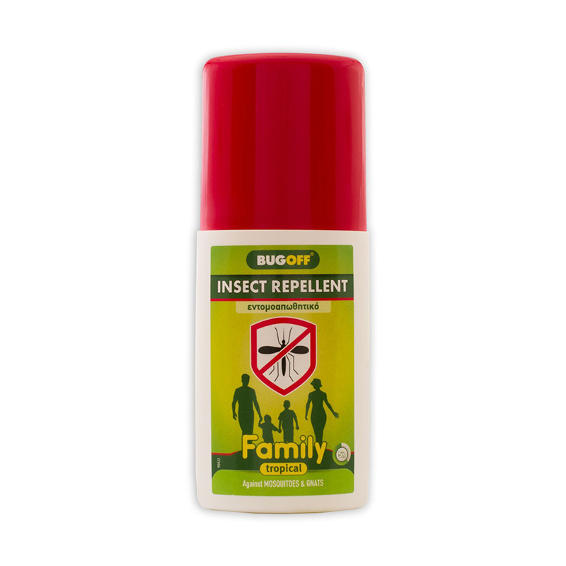 Bug Off Spray Τροπικό Οικογενειακό Εντομοαπωθητικό 100ml Health & Beauty