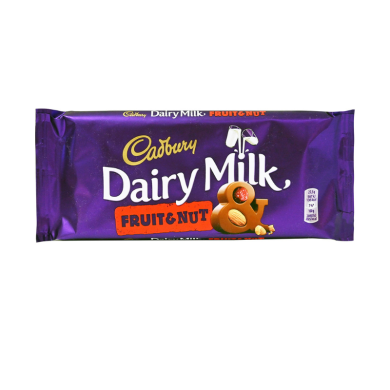 Cadbury Dairy Milk Milk Chocolate Fruit & Nut 110gr