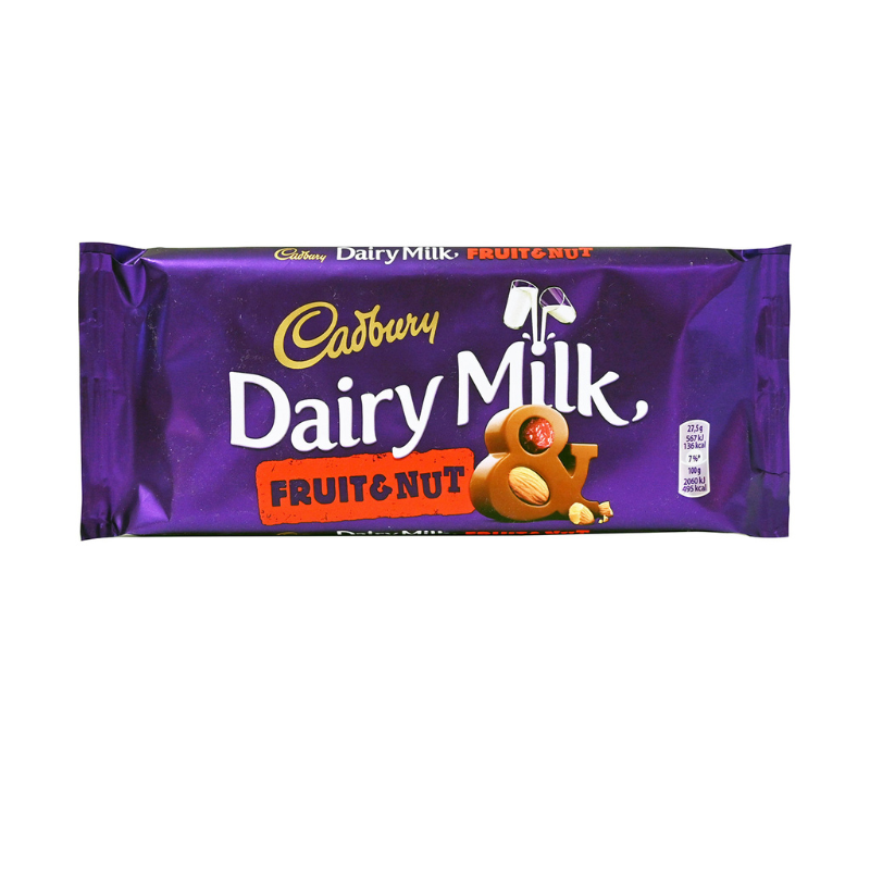 Cadbury Dairy Milk Milk Chocolate Fruit & Nut 110gr