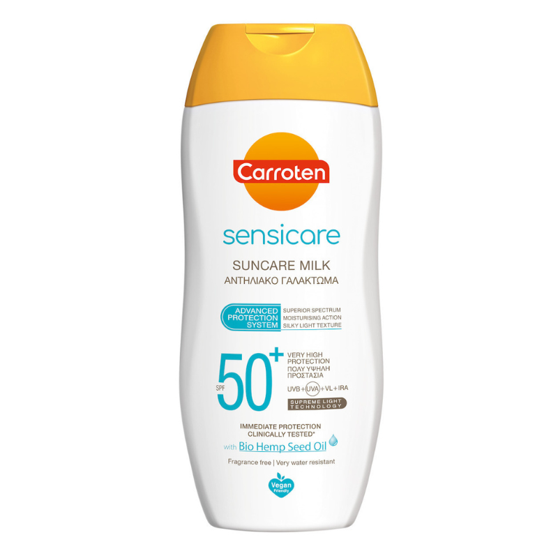 Carroten Sensicare Milk Αντηλιακή Κρέμα για το Σώμα SPF50+ 200ml Υγεία & Ομορφιά
