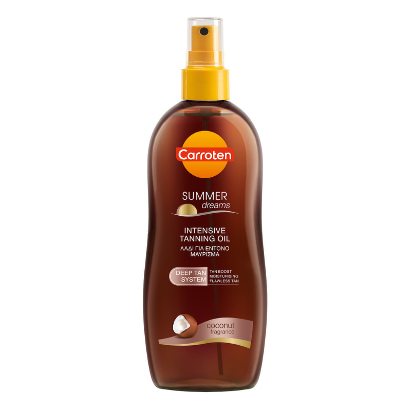 Carroten Summer Dreams Waterproof Sunscreen Oil for Intense Tanning Spray 200ml Health & Beauty