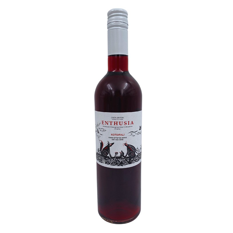 Creta Vinifera Enthusia Οίνος Ερυθρός Ξηρός 750ml Κάβα