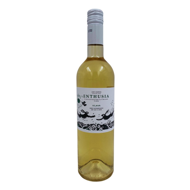 Creta Vinifera Enthusia Οίνος Λευκός Ξηρός 750ml Κάβα