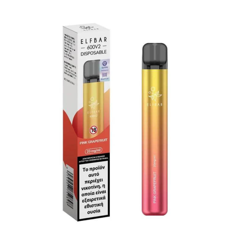 Elf Bar 600V2 with Pink Grapefruit 20mg