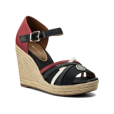 Tommy Hilfiger Espadrilles Iconic Elena Straps Sandal FW0FW02425 020 RWB