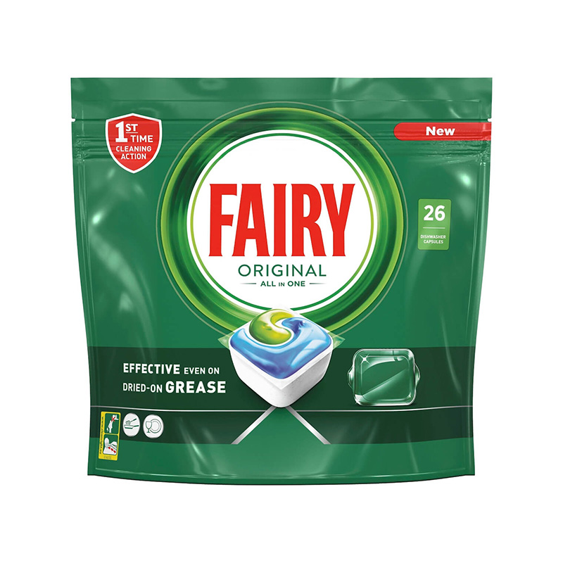 Fairy Original All In One Ταμπλέτες Πλυντηρίου Πιάτων 26τμχ Είδη Καθαρισμού