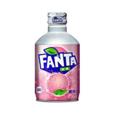 Fanta White Peach Japan Carbonated Soft Drink in Bottle 300ml