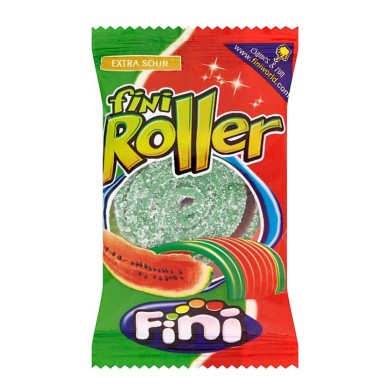 Fini Fizzy Roller Candies with Watermelon Flavor 20g