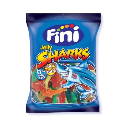 Fini Jelly Sharks Ζελεδάκια 90gr Τρόφιμα & Ροφήματα
