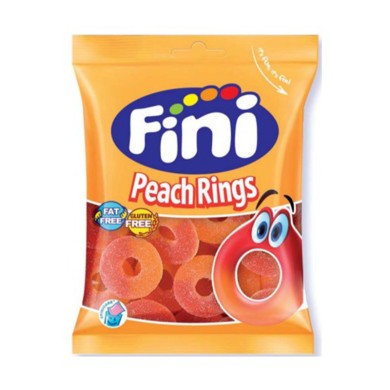 Fini Peach Rings Ζελεδάκια 90gr