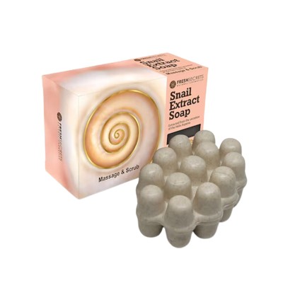 Fresh Secrets Σαπούνι Μασάζ & Scrub με Εκχύλισμα Σαλιγγαριού 100gr Υγεία & Ομορφιά