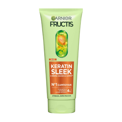 Garnier Fructis Keratin Sleek Shampoo 200ml