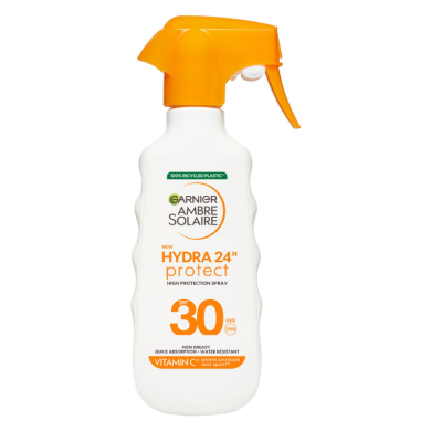 Garnier Hydra 24h Protect Waterproof Sunscreen for the Body SPF30 in Spray 270ml Garnier Hydra 24h Protect Waterproof Sunscreen for the Body SPF30 in Spray 270ml