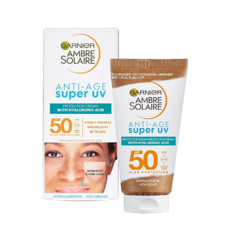 Garnier Ambre Solaire Anti-Age Super Uv Sunscreen Face Cream SPF50 50ml