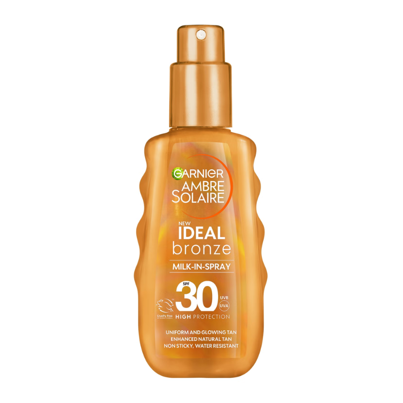 Garnier Ambre Solaire Ideal Bronze Milk-In Spray for Face & Body SPF30 150ml