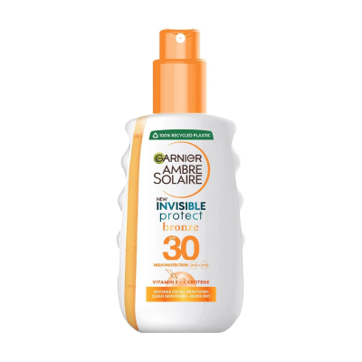 Garnier Ambre Solaire Invisible Protect Tan σε Spray SPF30 200ml