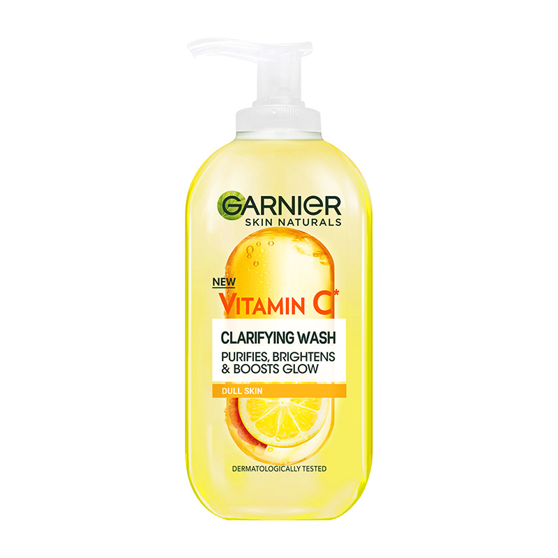 Garnier Vitamin C Clarifying Wash Face Cleansing Gel 200ml Health & Beauty