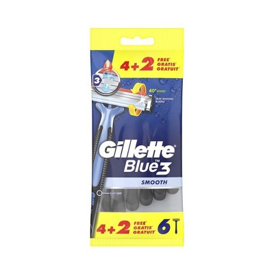 Gillette Blue 3 Smooth Ξυραφάκια 4+2 ΔΩΡΟ Υγεία & Ομορφιά