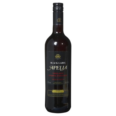 Ελληνικά Κελλάρια Οίνων Black Label Apelia Οίνος Ερυθρός Ημίγλυκος 750ml Κάβα