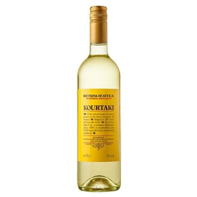 Ελληνικά Κελλάρια Οίνων Kourtaki Ρετσίνα 750ml Κάβα