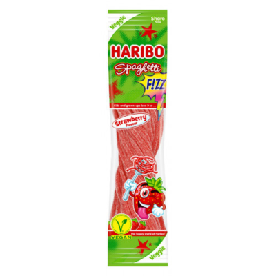 Haribo Sour Snap Spaghetti Strawberry 200gr