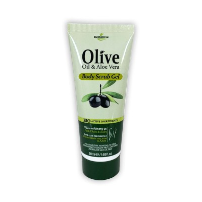 Herbolive Mini Τζελ Απολέπισης με Λάδι Ελιάς & Αλόη 50ml Υγεία & Ομορφιά