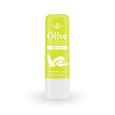 Herbolive Lip Care with Organic Olive Oil Aloe & Avocado 4,5gr
