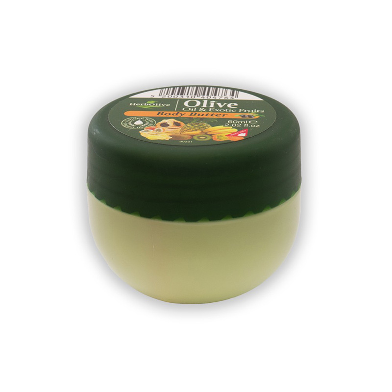 Herbolive Mini Βούτυρο Σώματος με Εξωτικά Φρούτα 60ml Υγεία & Ομορφιά