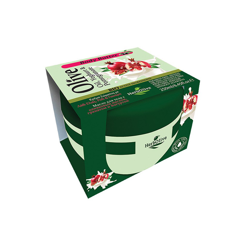 Herbolive Βούτυρο Σώματος με Γιαούρτι & Ρόδι 250ml Υγεία & Ομορφιά