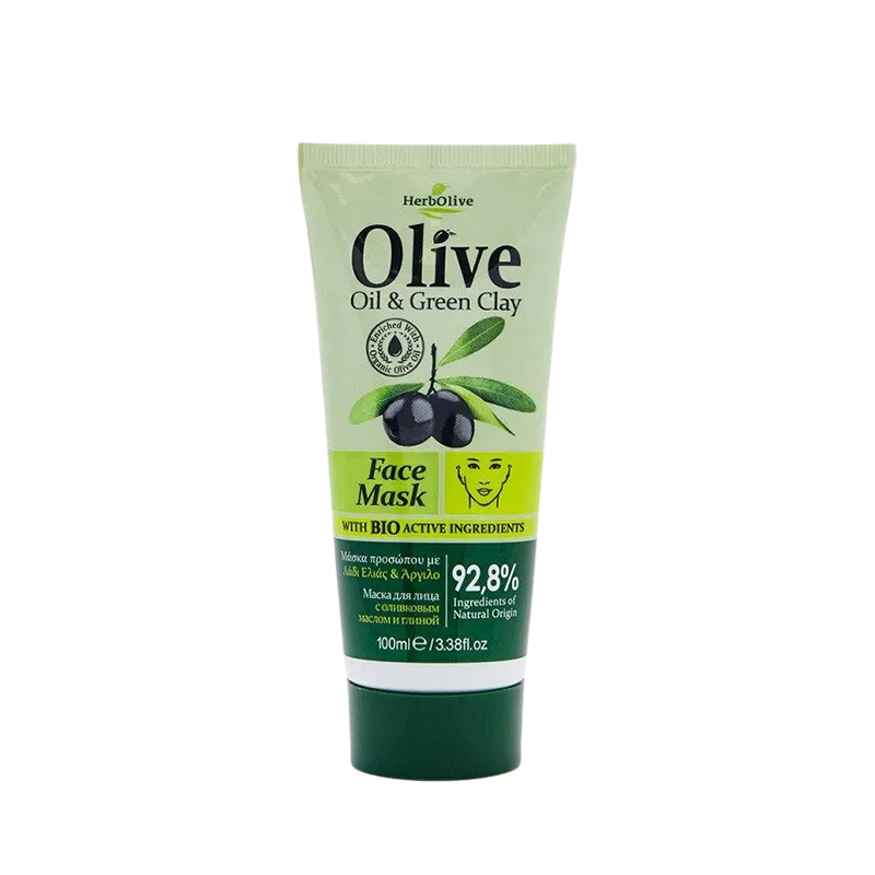 Herbolive Μάσκα Προσώπου με Πράσινο Άργιλο 100ml Υγεία & Ομορφιά
