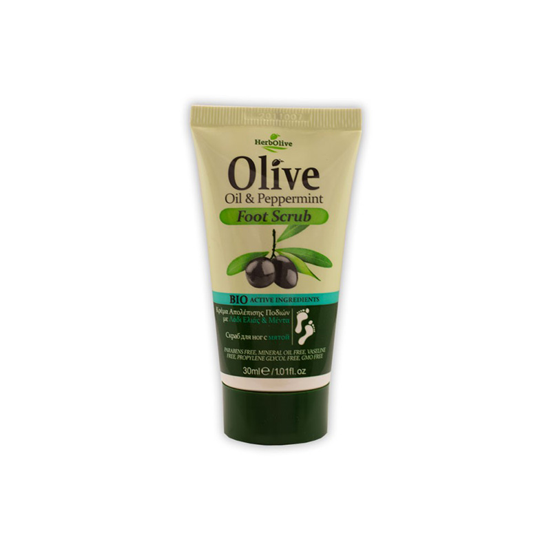 Herbolive Mini Κρέμα Απολέπισης με Μέντα 30ml Υγεία & Ομορφιά
