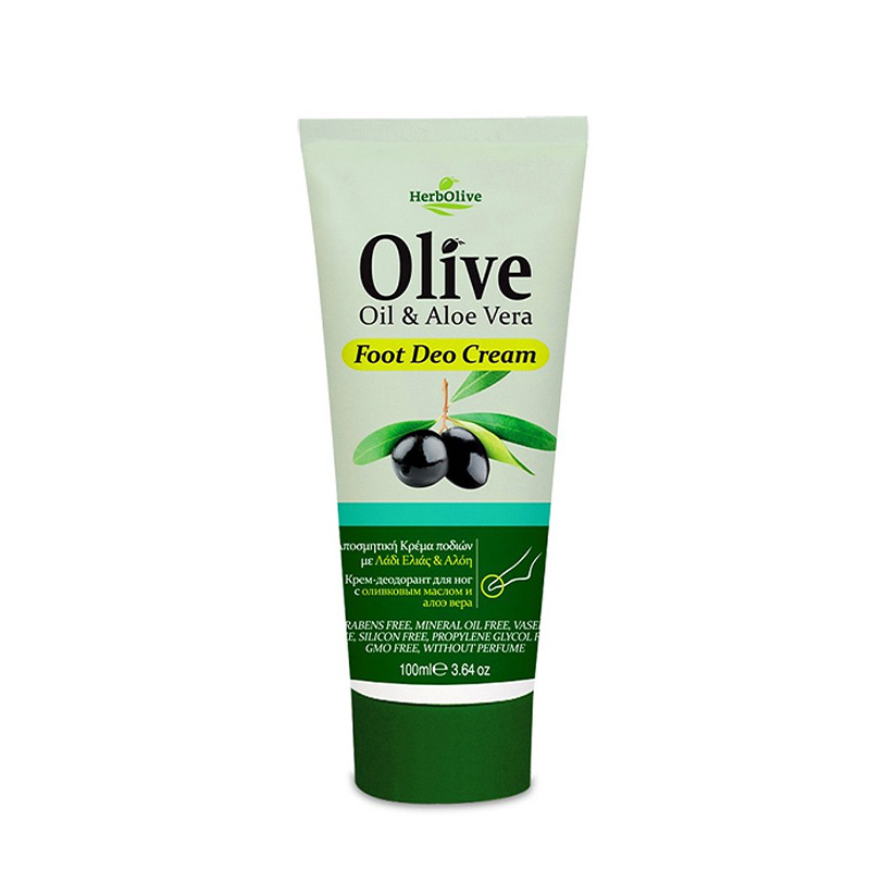 Herbolive Deodorant Foot Cream with Aloe 100ml Health & Beauty