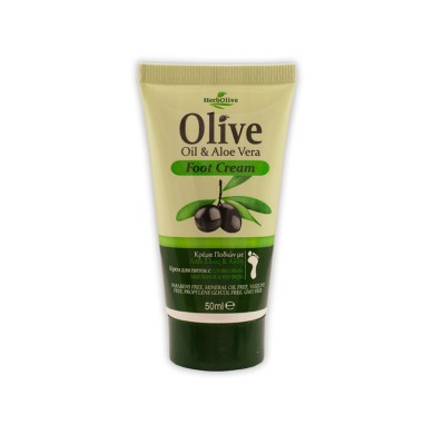 Herbolive Mini Κρέμα Φροντίδας Ποδιών με Αλόη 50ml