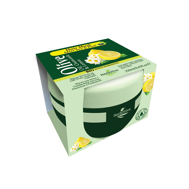 Herbolive After Sea & Pool Mask With Chamomile & Lemon 250ml Health & Beauty