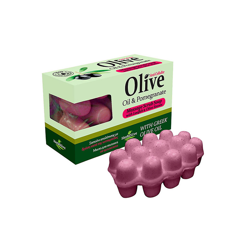 Herbolive Σαπούνι Μασάζ με Ρόδι 100gr Υγεία & Ομορφιά