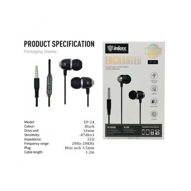 Inkax Hands Free Enchanted Mini Jack 3.5 EP-24