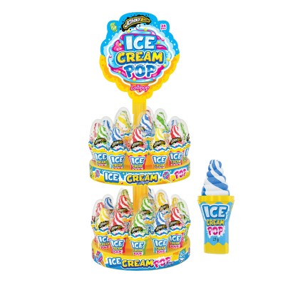 Johny Bee Γλειφιτζούρια Ice Cream Pop 27g 34τμχ Τρόφιμα & Ροφήματα