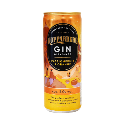 Kopparberg Gin & Lemonade Passion fruit & Orange 250ml