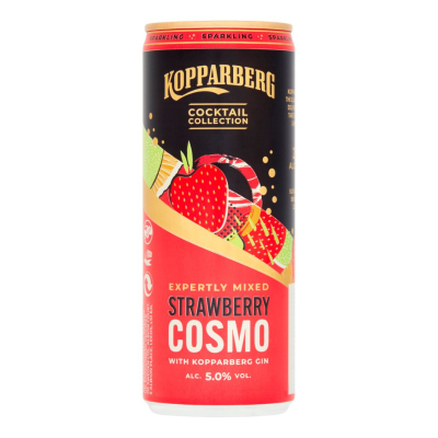 Kopparberg Cocktail Collection Expertly Mixed Strawberry Cosmo 250ml Κάβα & Είδη Καπνιστού