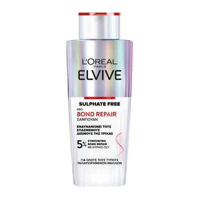 L'oreal Elvive Sulphate Free Bond Repair Shampoo για Ταλαιπωρημένα Μαλλιά 200ml