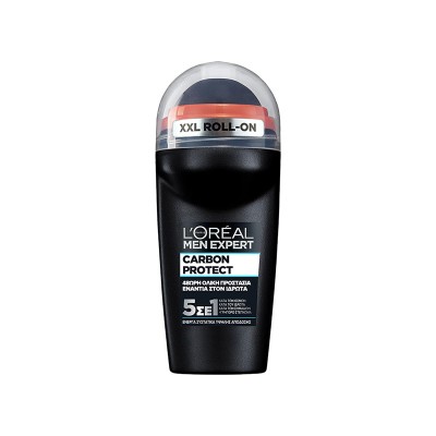 L'oreal Men Expert Carbon Protect 5 in 1 Αποσμητικό Roll-on 50ml Υγεία & Ομορφιά